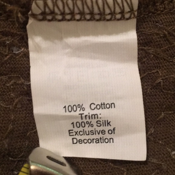 Olive green sequin T shirt - like new! - Picture 6 of 7